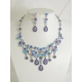 511115-115 Royal Blue Necklace in Silver