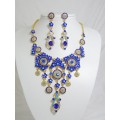 511110-215 Royal Blue Necklace in Gold