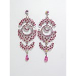 512273-109 Pink Earring in Silver