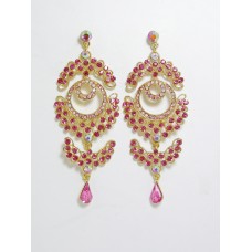 512273-209 Pink Earring in Gold