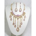 511084-205 Purple Necklace in Gold
