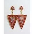 512278-207 Red Earring in Gold