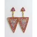 512278-209  Pink Earring in Gold