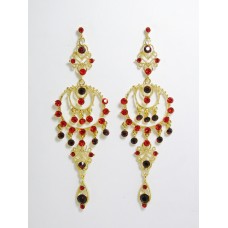 512279- 207  Red Earring in Gold
