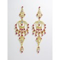 512279-209  Pink Earring in Gold