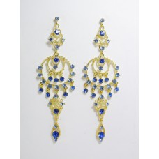 512279-215 Royal Blue Earring in Gold