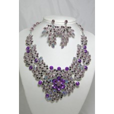 511123 Purple Necklace in Silver