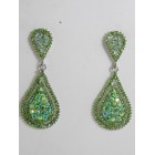 512293-106  Green Earring in Silver