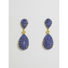 512303 Royal Blue in Gold Earring