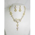 511076-201 Clear Necklace in Gold
