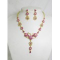 511076-209 Pink Necklace in Gold