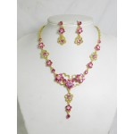 511076-209 Pink Necklace in Gold